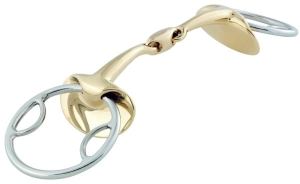 Wędzidło Stubben Golden Wings podwójnie łamane GAG