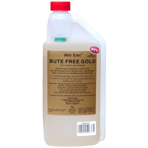 Preparat wzmacniający stawy z kurkumą Gold Label "Bute Free Gold"